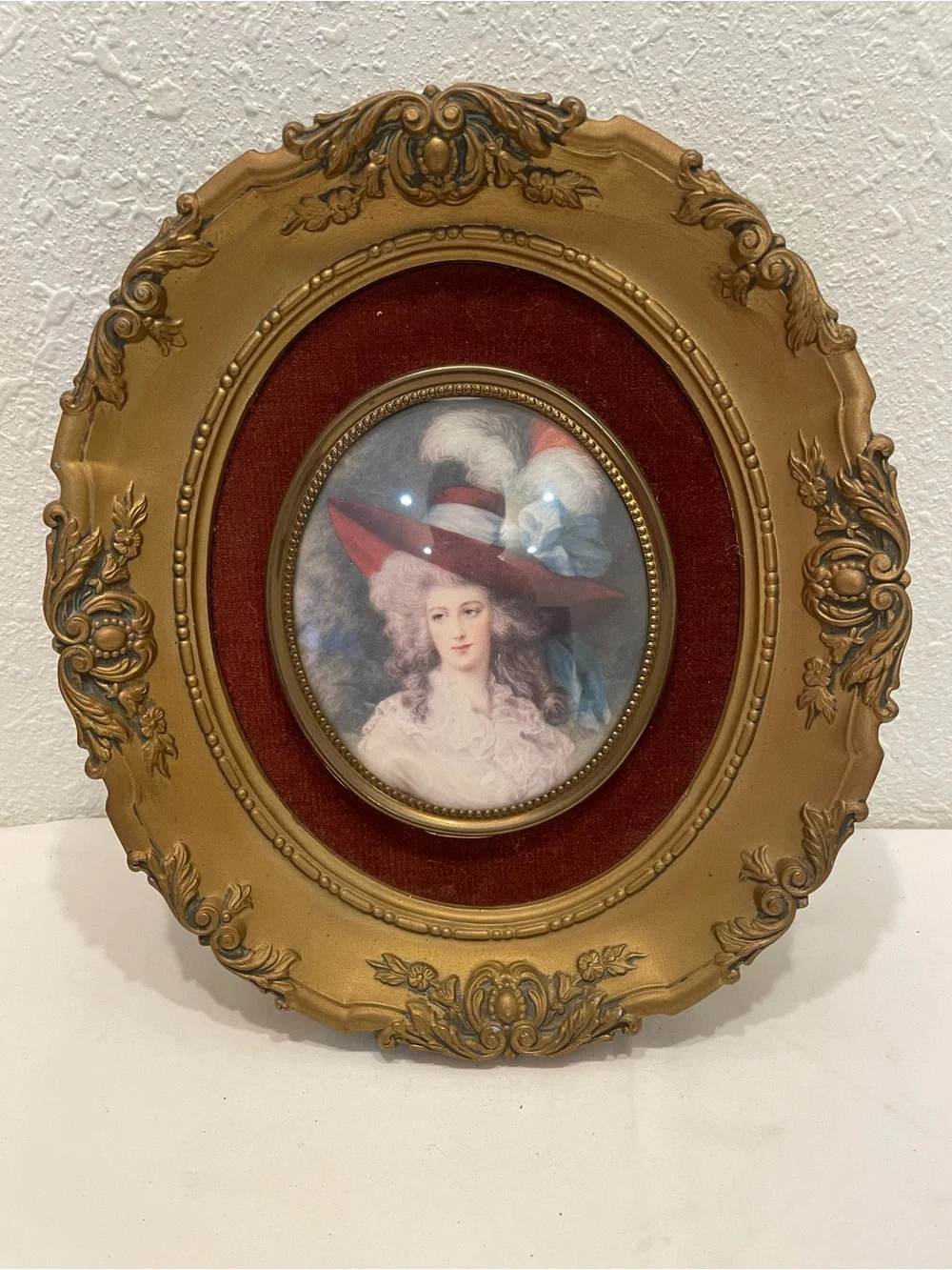 Vintage  Cameo Creation Portrait reproduction of “ Mrs Hallet”